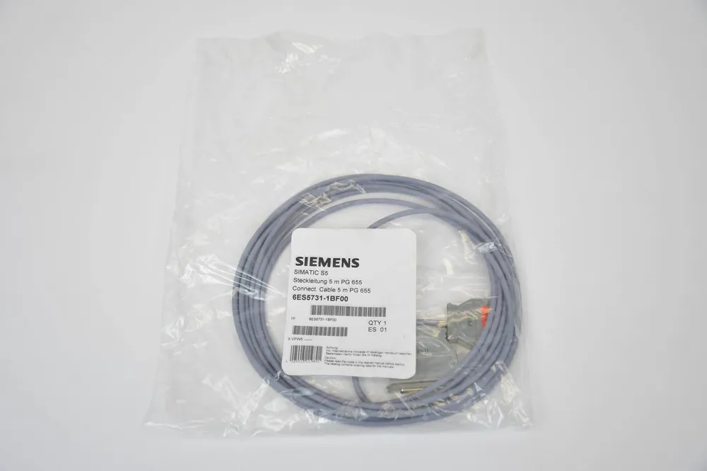 Siemens simatic S5 Steckleitung 5m PG 655 6ES5731-1BF00 ( 6ES5731-1BF00 ) ES1 Neu Im Sortiment