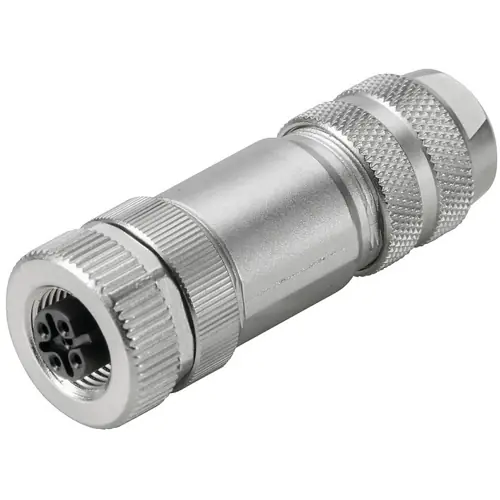 Kupplung, M12, 4-polig, Schraubanschluss, gerade, 8426220000 Kostenloser Rückversand