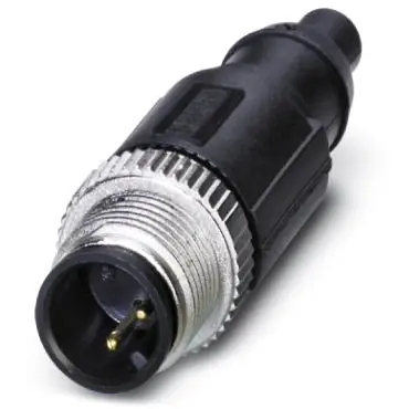 Stecker, M12, 2-polig, Schraubverriegelung, gerade, 1539570 Sale