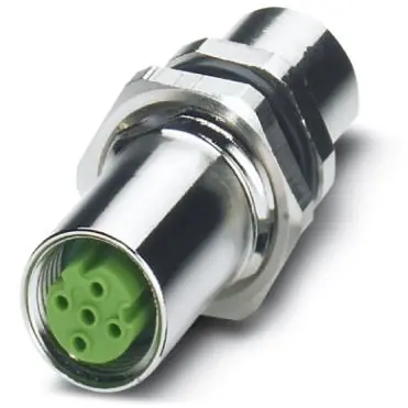 Top-Seller Einbaubuchse, M12, 4-polig, Schraubanschluss, Schraubverriegelung, gerade, 1424326