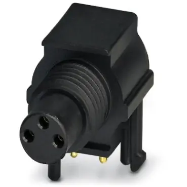 Kracherpreis Einbaubuchse, M8, 3-polig, Lötanschluss, Schraubverriegelung, abgewinkelt, 1437067