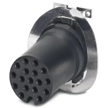 Einbaubuchse, M12, 17-polig, SMD, Schraubverriegelung, gerade, 1411966 Beliebt