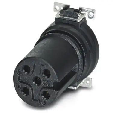 Schneller Versand Einbaubuchse, M12, 4-polig, SMD, Push-in, gerade, 1411907