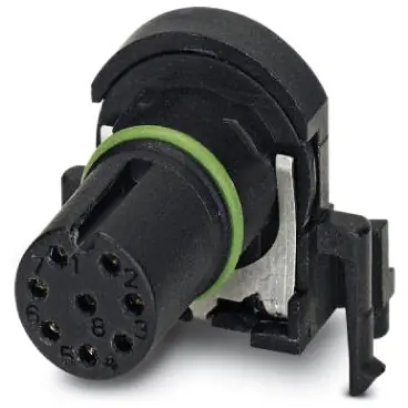 Wochenendangebot Einbaubuchse, M12, 8-polig, Lötstifte, Push-in, gerade, 1437009