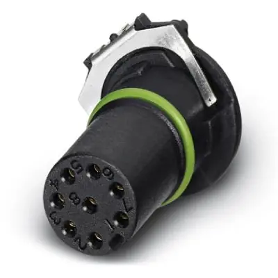 Einbaubuchse, M12, 8-polig, Lötanschluss, Push-in, gerade, 1457681 Letzte Chance