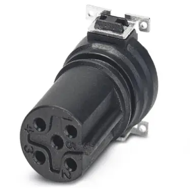 Einbaubuchse, M12, 5-polig, SMD, Schraubverriegelung, gerade, 1411977 Rabatt