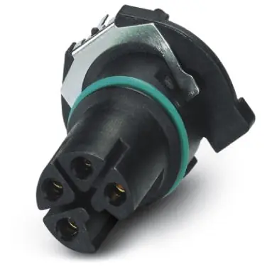 Einbaubuchse, M12, 4-polig, Lötanschluss, Push-in, gerade, 1425640 Meistverkauft