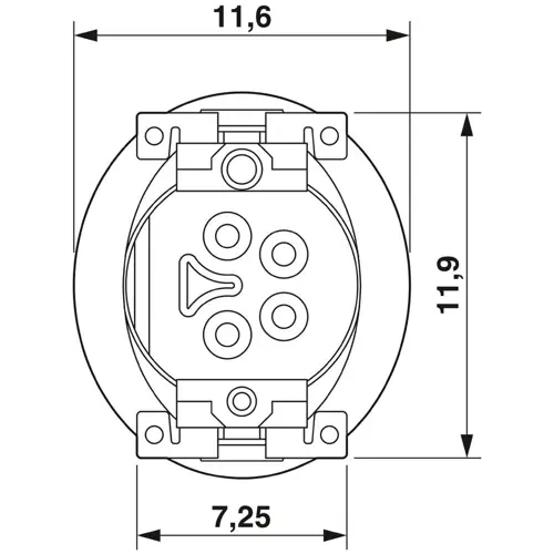 Neue Kollektion Einbaubuchse, M8, 4-polig, Schraubverriegelung, gerade, 1071465