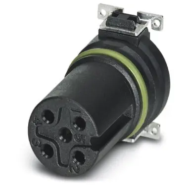 Einbaubuchse, M12, 5-polig, SMD, Push-in, gerade, 1411937 Must-Have