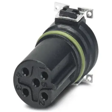 Geprüft Einbaubuchse, M12, 5-polig, SMD, Schraubverriegelung, gerade, 1411938