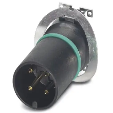 Stecker, M12, 4-polig, SMD, Schraubverriegelung, gerade, 1412010 Echt