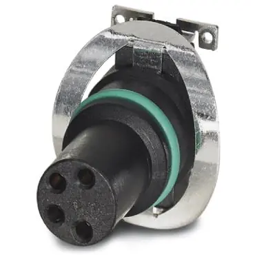 Echt Einbaubuchse, M8, 4-polig, SMD, Push-in, gerade, 1412236