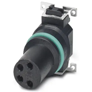 Einbaubuchse, M8, 4-polig, SMD, Push-in, gerade, 1412228 Must-Have