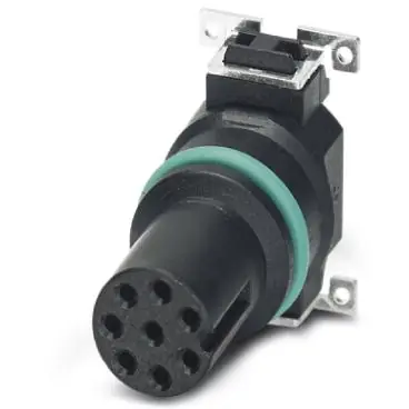 Neu Einbaubuchse, M8, 8-polig, SMD, Schraubverriegelung, gerade, 1412232