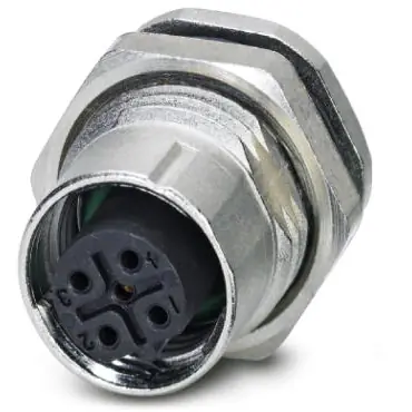 Abverkauf Einbaubuchse, M12, 5-polig, Lötstifte, SPEEDCON-Verriegelung, gerade, 1558564