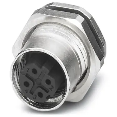 Einbaubuchse, M12, 4-polig, Lötstifte, SPEEDCON-Verriegelung, gerade, 1551503 Ausverkauf