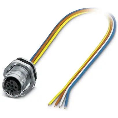 Einbaubuchse, M12, 4-polig, Push-Pull, gerade, 1027670 Markenprodukt