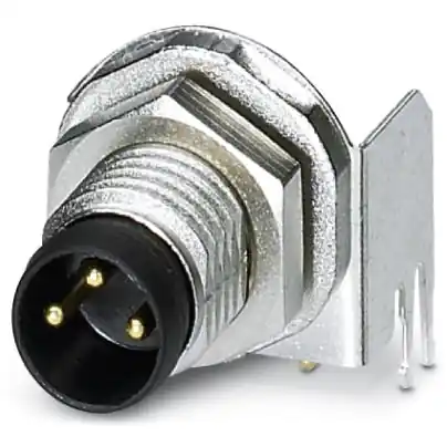 Preisreduziert Stecker, M8, 3-polig, Lötstifte, Schraubverriegelung, abgewinkelt, 1456035