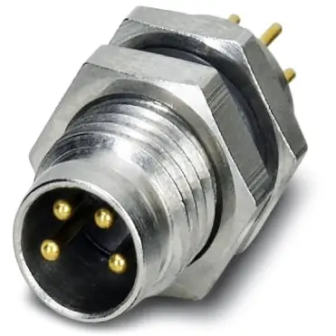 Stecker, M8, 4-polig, Lötstifte, Schraubverriegelung, gerade, 1694347 Nur Für Kurze Zeit