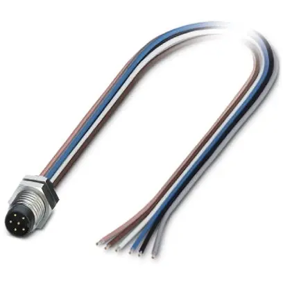 Einbaustecker, M8, 6-polig, Litzenanschluss, gerade, 1453494 Angebot