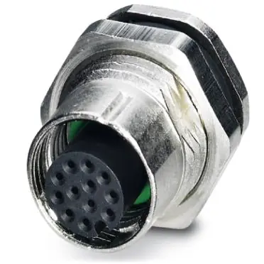 Preisknaller Einbaubuchse, M12, 12-polig, Lötstifte, Schraubverriegelung, gerade, 1441833