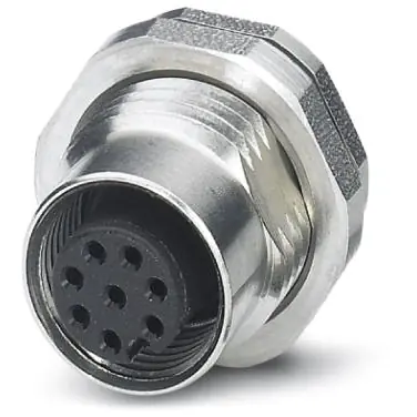 Einbaubuchse, M12, 8-polig, Lötstifte, Schraubverriegelung, gerade, 1529797 Preiswert