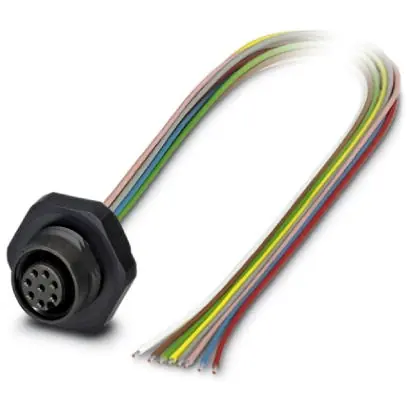 Mega-Angebot Einbaubuchse, M12, 8-polig, Litzenanschluss, gerade, 1436369