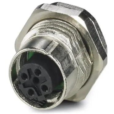 Direktkauf Einbaubuchse, M12, 4-polig, Lötstifte, Schraubverriegelung, gerade, 1441752