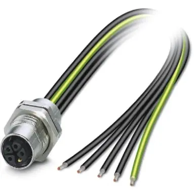 Begrenztes Angebot Einbaubuchse, M12, 5-polig, Litzenanschluss, gerade, 1425638