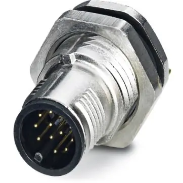 Stecker, M12, 12-polig, Lötanschluss, Schraubverriegelung, gerade, 1441943 Neue Kollektion