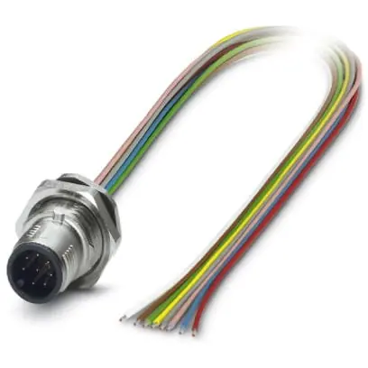 Einbaustecker, M12, 12-polig, Litzenanschluss, SPEEDCON-Verriegelung, gerade, 1066287 Günstig