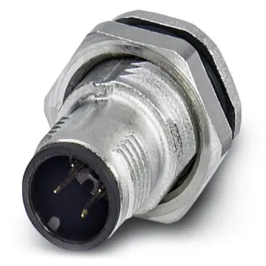 Stecker, M12, 4-polig, Lötstifte, Schraubverriegelung, gerade, 1419742 Preiswert