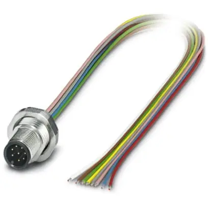 Preisreduziert Einbaustecker, M12, 8-polig, Litzenanschluss, gerade, 1554694
