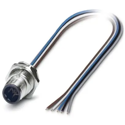 Einbaustecker, M12, 5-polig, Litzenanschluss, gerade, 1419661 Top-Seller