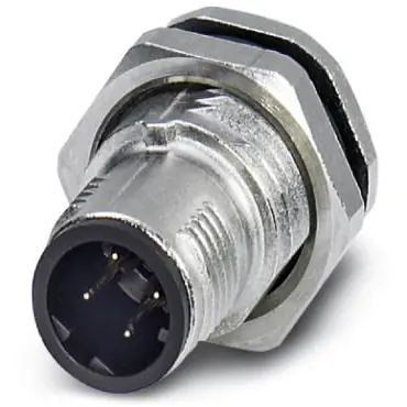 Stecker, M12, 4-polig, Lötstifte, Schraubverriegelung, gerade, 1441749 Versand Am Gleichen Tag