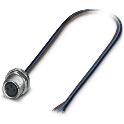 Einbaubuchse, M8, 3-polig, Litzenanschluss, gerade, 1456080 Beliebt