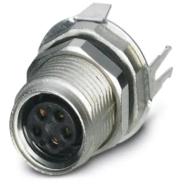 Sonderangebot Einbaubuchse, M8, 5-polig, Lötstifte, Schraubverriegelung, gerade, 1424241