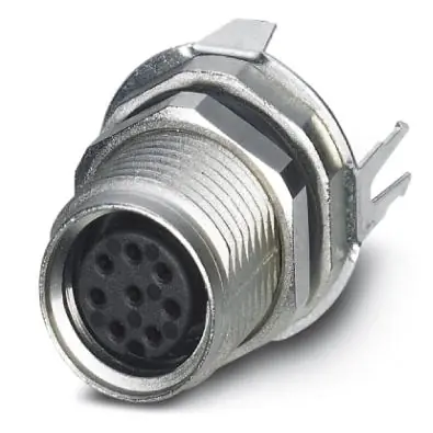 Direktkauf Einbaubuchse, M8, 8-polig, Lötstifte, Schraubverriegelung, gerade, 1424235