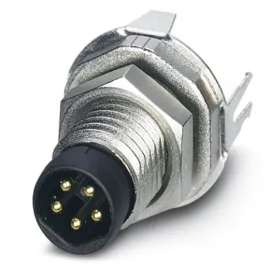 Nur Heute Stecker, M8, 5-polig, Lötstifte, Schraubverriegelung, gerade, 1424242