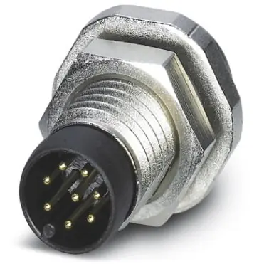 Stecker, M8, 8-polig, Lötstifte, Schraubverriegelung, gerade, 1424238 Direktkauf