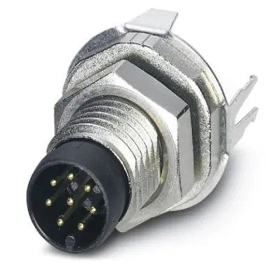 Finale Aktion Stecker, M8, 8-polig, Lötstifte, Schraubverriegelung, gerade, 1424236