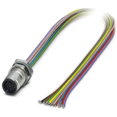 Einbaustecker, M12, 12-polig, Litzenanschluss, SPEEDCON-Verriegelung, gerade, 1437122 Preisreduziert