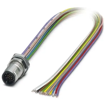 Einbaustecker, M12, 17-polig, Litzenanschluss, SPEEDCON-Verriegelung, gerade, 1437135 Preis Gesenkt