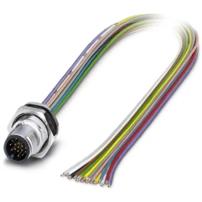 Einbaustecker, M12, 17-polig, Litzenanschluss, SPEEDCON-Verriegelung, gerade, 1430475 Mega-Angebot