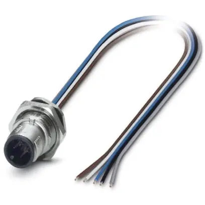 Bestseller Einbaustecker, M12, 5-polig, Litzenanschluss, SPEEDCON-Verriegelung, gerade, 1542703