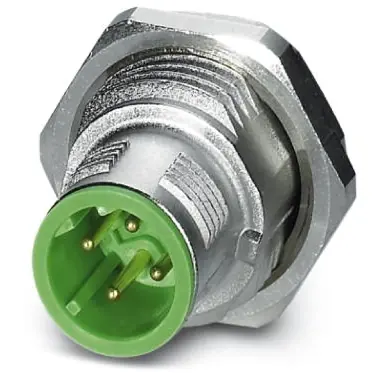 Markenware Stecker, M12, 4-polig, Lötstifte, SPEEDCON-Verriegelung, gerade, 1456556