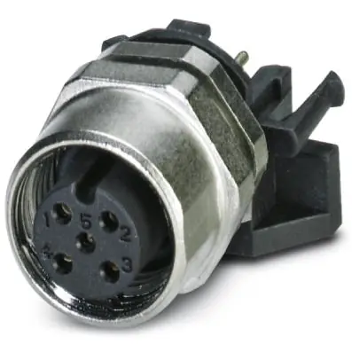 Einbaubuchse, M12, 5-polig, Lötstifte, SPEEDCON-Verriegelung, gerade, 1542570 Top-Preis