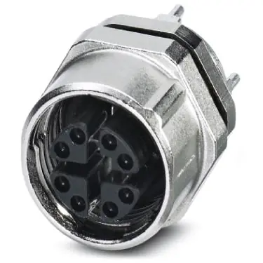 Solange Der Vorrat Reicht Einbaubuchse, M12, 8-polig, Lötstifte, Schraubverriegelung, gerade, 1440669
