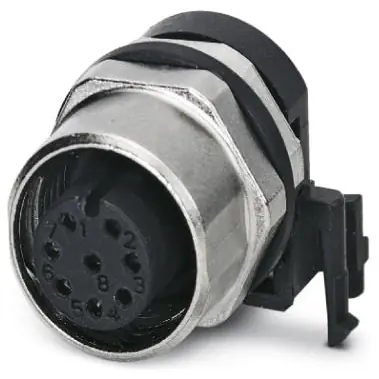 Bestpreis Einbaubuchse, M12, 8-polig, Lötstifte, Schraubverriegelung, gerade, 1437025