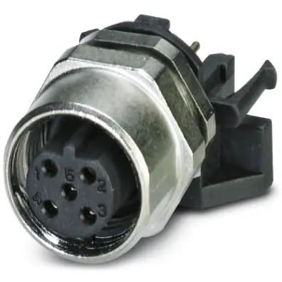 Schnäppchen Einbaubuchse, M12, 5-polig, Lötanschluss, SPEEDCON-Verriegelung, gerade, 1542606